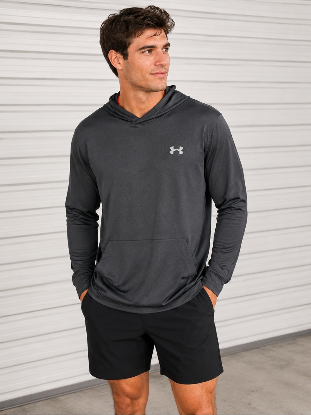 Under Armour Black Lightweight Hooded Pullover